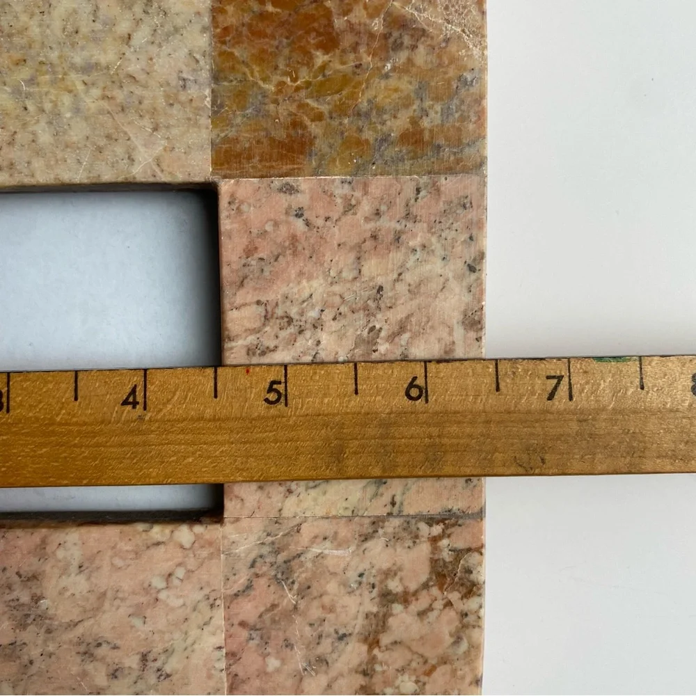 Granite Frame 2.5” X 2.5” Picture Slate Tiles Travertine Rustic Beige Pink Tan